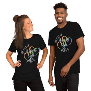 Cult of Happily Ever After Rainbow Hearts T-shirt
